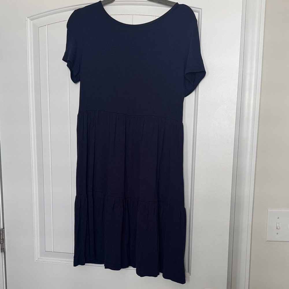 Soft cotton Navy Blue Women's Dress